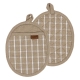 Ladelle Hemingway Taupe Set Of 2 Pot Holders