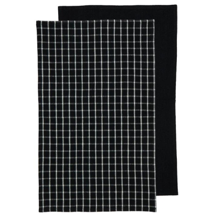 Ladelle Hemingway Black Set Of 2 Kitchen Towels