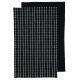 Ladelle Hemingway Black Set Of 2 Kitchen Towels