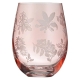 Ladelle Mossman Blush Etched Set Of 4 Tumblers