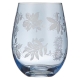 Ladelle Mossman Blue Etched Set Of 4 Tumblers