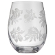 Ladelle Mossman Clear Etched Set Of 4 Tumblers