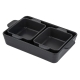 Ladelle Essentials Charcoal Set of 3 Baking Dishes