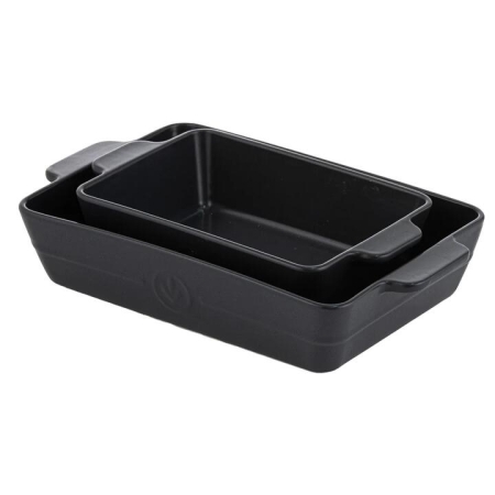 Ladelle Essentials Charcoal Set of 2 Baking Dishes