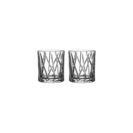 Orrefors Set Of 4 City Old Fashioned Glasses 250ml