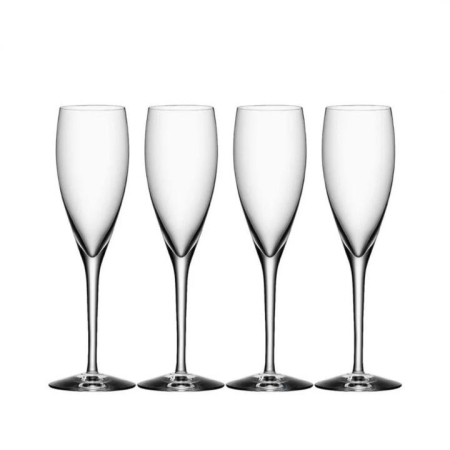 Orrefors More Set Of 4 Champagne Glasses 180ml