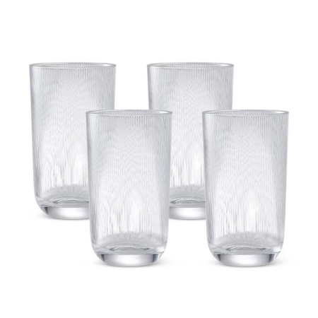Salt & Pepper Koa Highball Glasses 485ml Set of 4