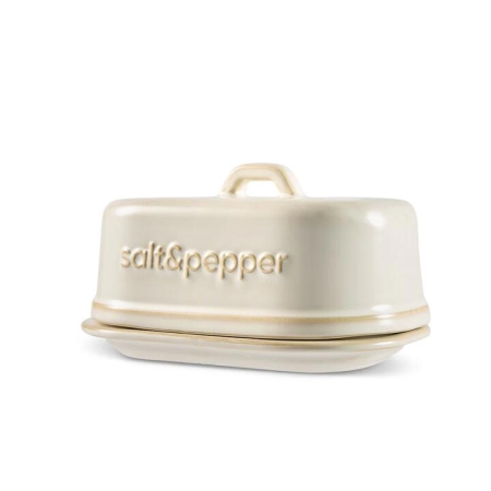 Salt & Pepper Noa Butter Dish