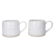 Mikasa Stoneware 2pc 380ml Cosy Mug Heart