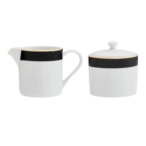 Mikasa Luxe Deco China Sugar Pot and Creamer Set