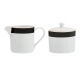 Mikasa Luxe Deco China Sugar Pot and Creamer Set