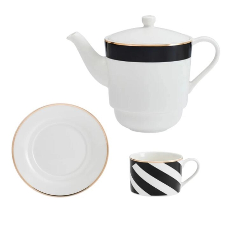 Mikasa Luxe Deco Fine China Tea for One