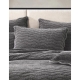 Private Collection Indiana Pillow Case Sham Charcoal Standard Pair