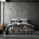 Logan & Mason Kori Quilt Cover Set Charcoal-King