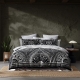 Logan & Mason Noir Nights Quilt Cover Set Black-Queen