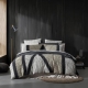 Logan & Mason Davu Quilt Cover Set Stone-Queen