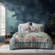 Logan & Mason Gypsy Garden Quilt Cover Set Blue-Super King