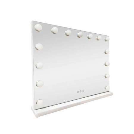 Lenoxx LED Beauty Mirror With 15 Bulbs White 58 x 48cm