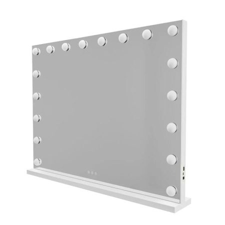 Lenoxx LED Beauty Mirror With 18 Bulbs White 80 x 62cm