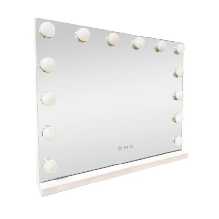 Lenoxx LED Beauty Mirror With 14 Bulbs White 50 x 42cm