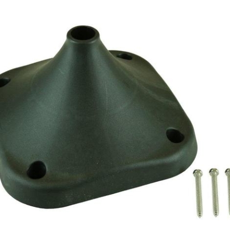 Install a Hoselink Classic Retractable Hose Reel on a solid horizontal surface with the Fixed Ground Mount. This alternative mounting bracket is useful where there is no suitable wall or post