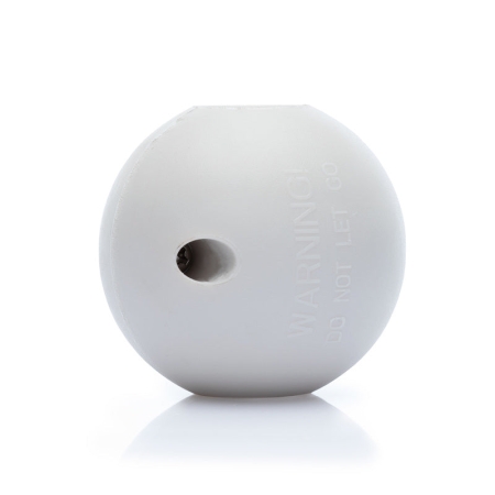 Replace the white stopper ball on a standard 12mm Hoselink Classic Retractable Hose Reel. The ball clamps around the main hose and stops at the reel opening