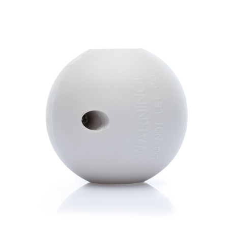 Replace the stopper ball on a Hoselink Classic Hi-Flow Retractable Hose Reel with this 14mm model. The ball clamps around the larger main hose and stops at the casing opening