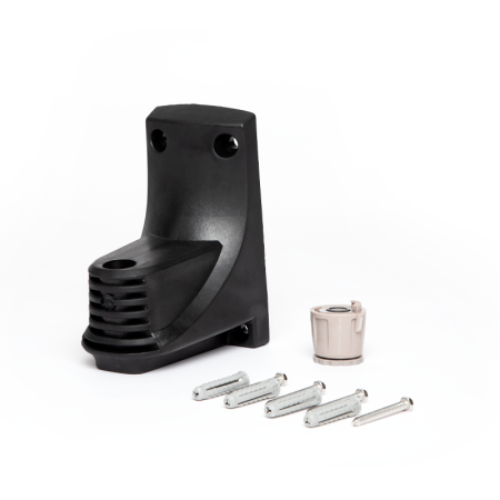 Create a second installation point for a Hoselink Classic Retractable Hose Reel with this warm-grey Additional Wall Bracket and Tap Connector set. The bracket allows a compatible reel to be transferred between locations