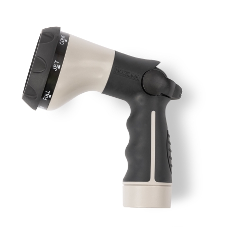 Switch between gentle watering and stronger outdoor rinsing with the Hoselink Comfort 8-Pattern Flow Control Sprayer. Eight selectable spray patterns cover tasks such as seedlings