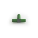 Create a branch in a Hoselink Mini Sprinkler Kit polypipe layout with the T-joint. This small irrigation fitting divides one water line into two directions
