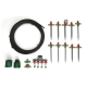 Create a flexible garden watering layout with the Hoselink Mini Sprinkler Kit. The system uses polypipe