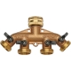 Run up to four watering devices from one outdoor tap with the Hoselink 4-Way Brass Tap Adapter. The corrosion-resistant brass body has four 1-inch BSP outlets