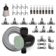 Create an automated outdoor cooling setup with the Hoselink Total Misting Package. The bundle combines a complete misting kit with a compatible timer