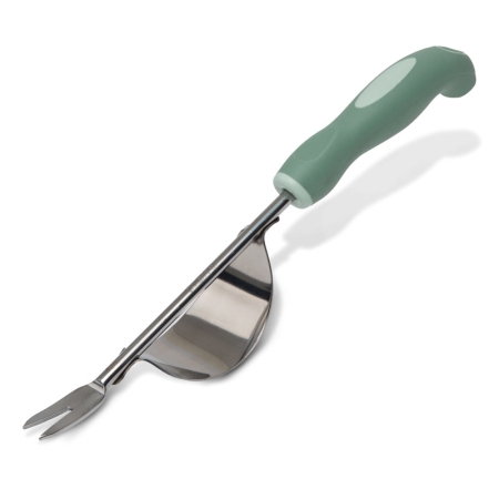 Remove small weeds and unwanted plants from garden beds with the Hoselink Garden Weeder. The narrow hand tool reaches into soil around established plants