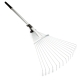 Collect leaves and garden debris with a rake that adjusts to suit the job. The Hoselink Extendable Rake features a telescopic handle for comfortable reach and an adjustable rake head that can narrow for tight spaces or widen for faster clearing of open areas. Its compact setting also makes storage easier in a shed or garage. Use it around garden beds