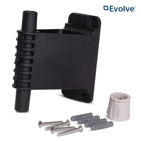 Create a second mounting position for a Hoselink Evolve Retractable Hose Reel with this Additional Wall Bracket and Tap Connector set. The bracket allows a compatible reel to be transferred between locations