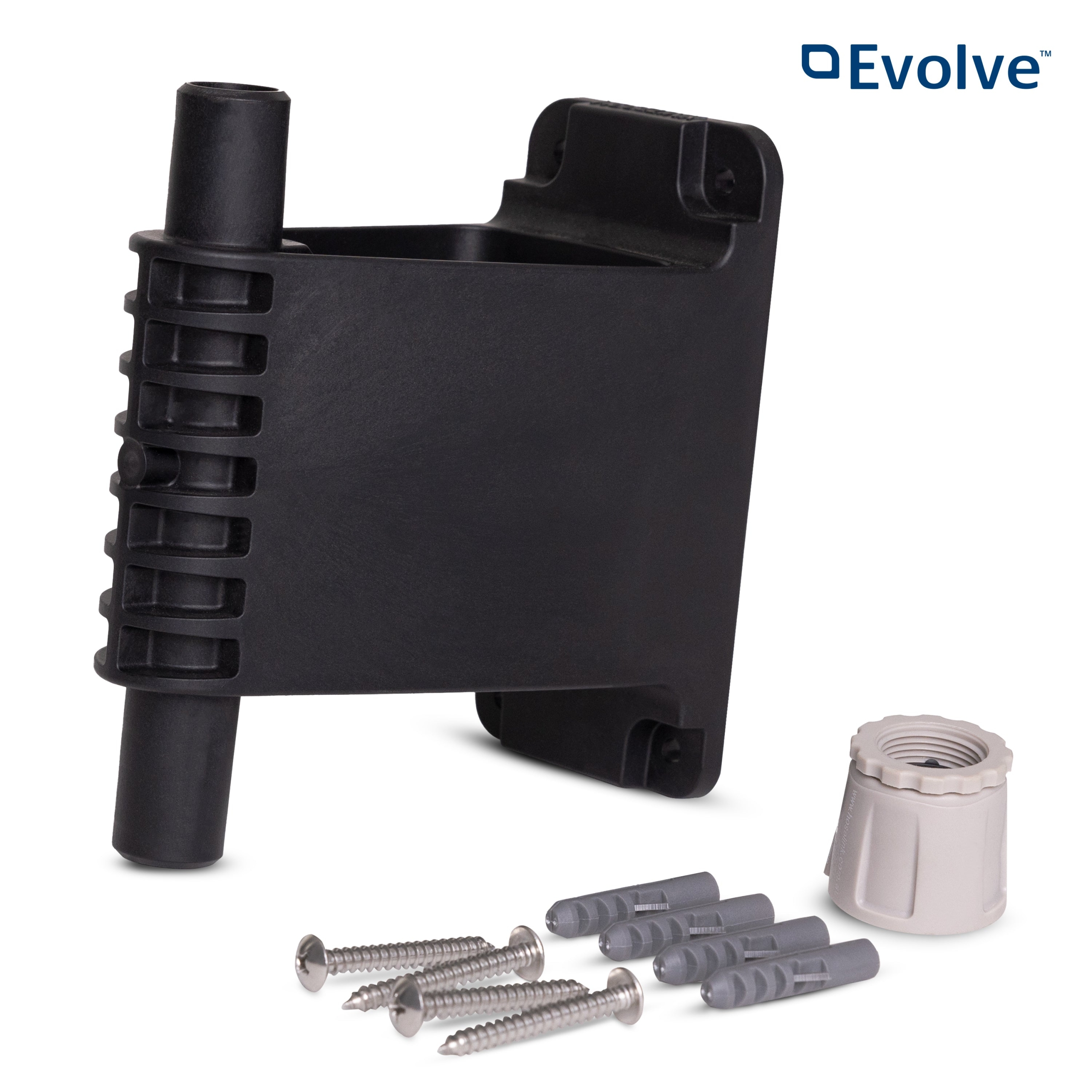 Create a second mounting position for a Hoselink Evolve Retractable Hose Reel with this Additional Wall Bracket and Tap Connector set. The bracket allows a compatible reel to be transferred between locations