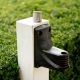 Create a second installation point for a Hoselink Classic Retractable Hose Reel with this warm-grey Additional Wall Bracket and Tap Connector set. The bracket allows a compatible reel to be transferred between locations