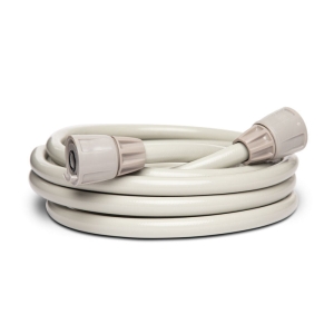 Extend the distance between an outdoor tap and a Hoselink retractable hose reel with the beige Leader Hose Extension. Supplied pre-fitted for quick installation