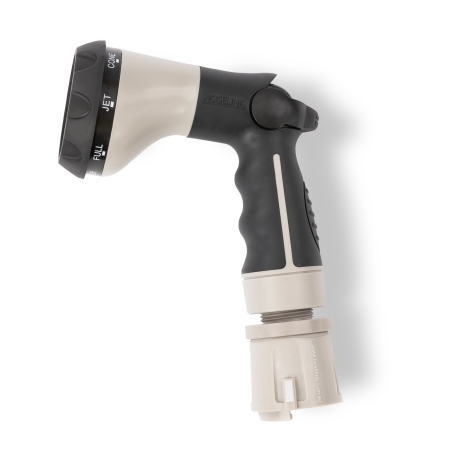 Upgrade everyday watering with the Hoselink Comfort 8-Pattern Flow Control Sprayer supplied with its compatible hose fitting. Choose from eight spray patterns for pots