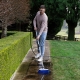 Replace or add a firm-bristle head to the Hoselink Extendable Cleaning Brush. This attachment provides more scrubbing action than the standard soft head for durable outdoor surfaces such as textured paving
