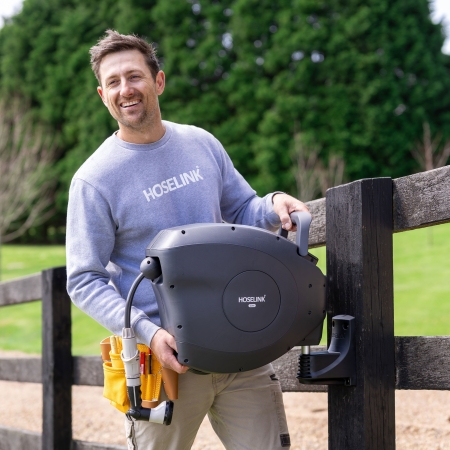 Arrange professional installation of an eligible Hoselink retractable hose reel with this installation service item. The service covers the agreed standard mounting work within the available service area