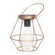 Create warm decorative ambience with the RUSTICA Industrial Style Solar Lantern. The geometric frame surrounds a filament-style two-LED globe