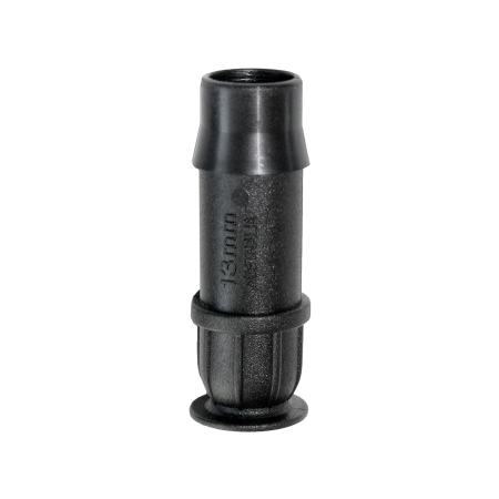 Close the end of a 13mm irrigation poly-pipe run with the Hoselink 13mm End Plug. The fitting seals the main line after the last branch