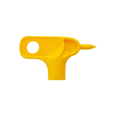 Create clean holes in 13mm irrigation poly pipe for micro-tubing take-offs with the Hoselink Key Punch. The hand tool pierces the main line at the correct size