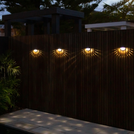 Add patterned mood lighting to fences