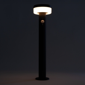 Add modern pathway lighting with the MIDNIGHT Black Stainless Steel Solar Bollard. The dark metal finish suits contemporary gardens