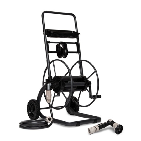 Store and transport your own garden hose with the Hoselink Metal Hose Reel Cart. The wheeled zinc-plated steel trolley provides a sturdy manual reel for moving between taps and watering areas