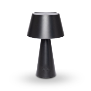 Add portable cool-white lighting to indoor or outdoor tables with the OBLIQUE Solar Table Lamp. The adjustable head allows the light direction to be changed for dining