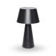 Add portable cool-white lighting to indoor or outdoor tables with the OBLIQUE Solar Table Lamp. The adjustable head allows the light direction to be changed for dining